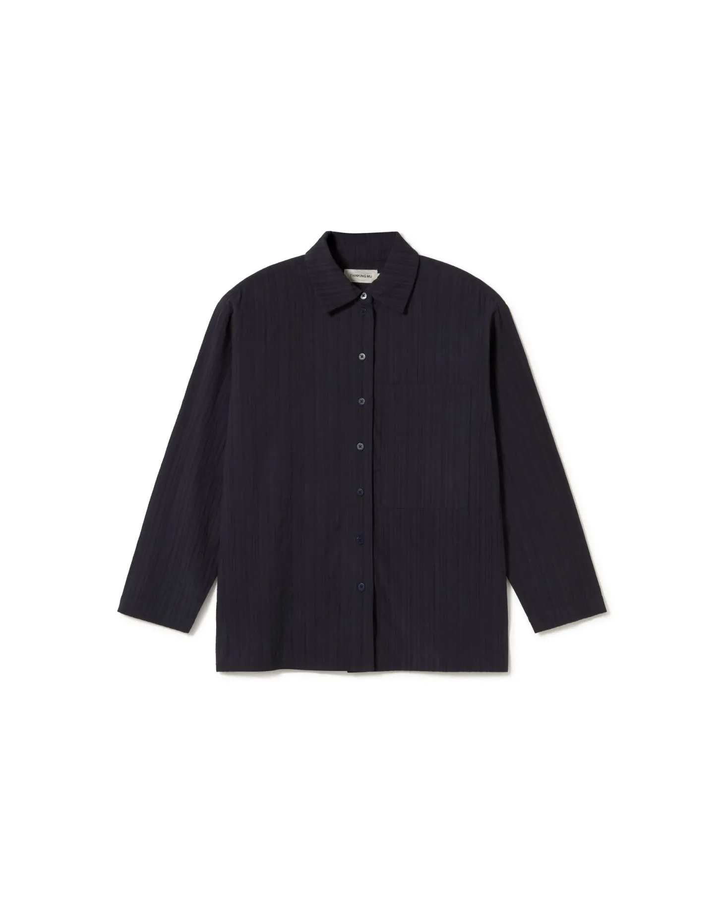 Blouse marine texturisée Marcelle