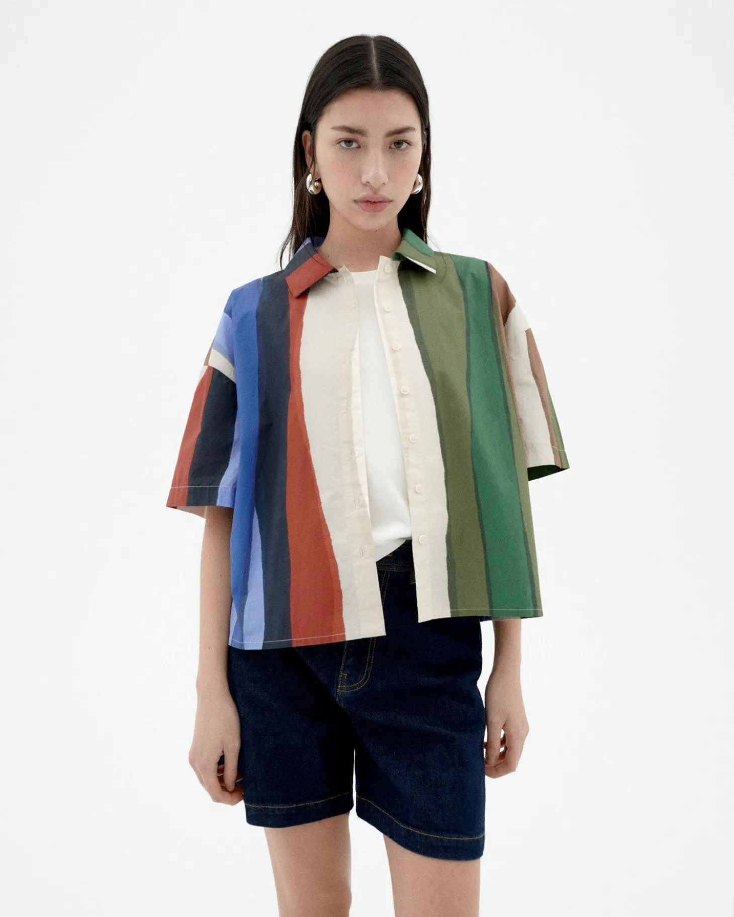 Blouse poplin à rayures river Anna