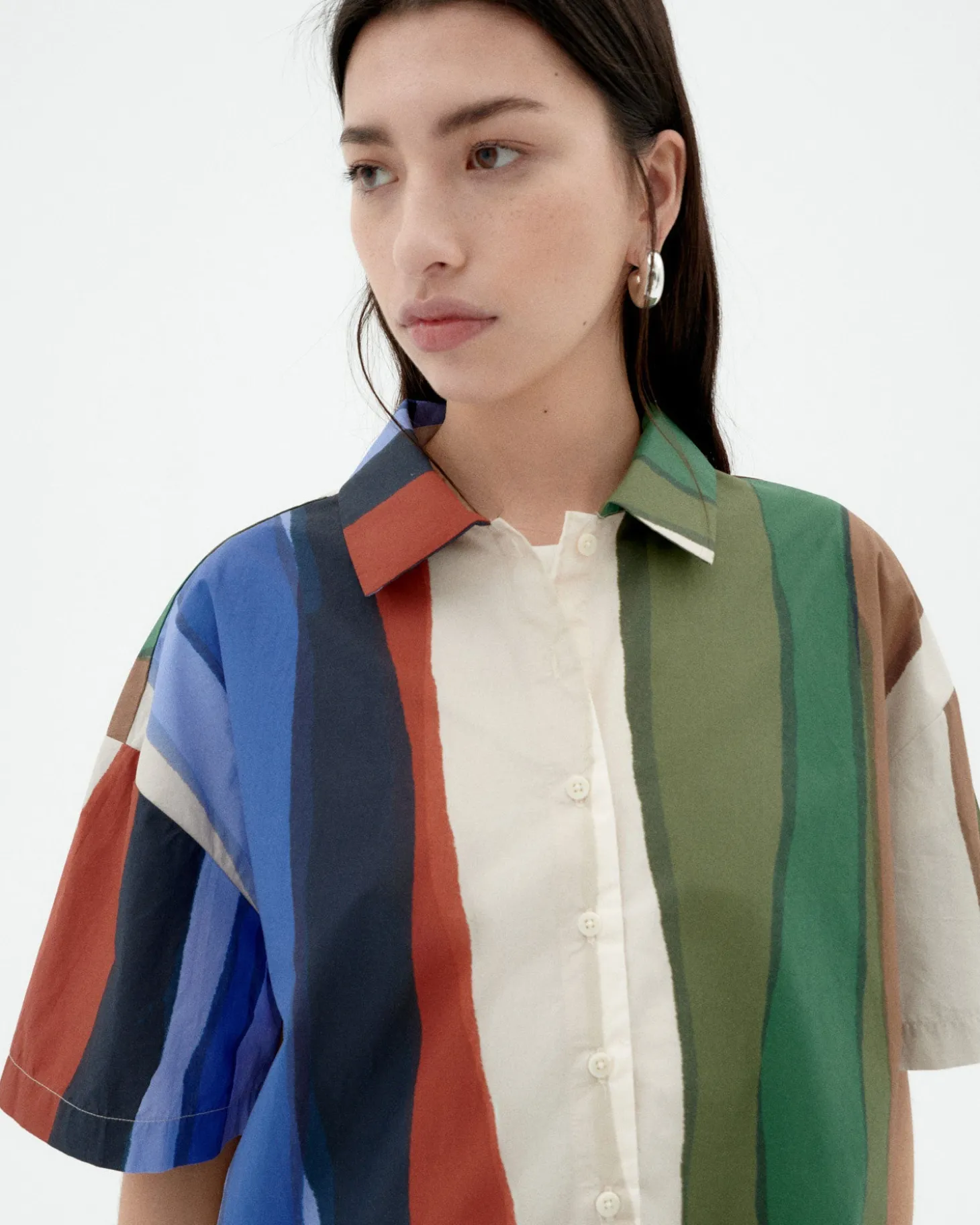 Blouse poplin à rayures river Anna