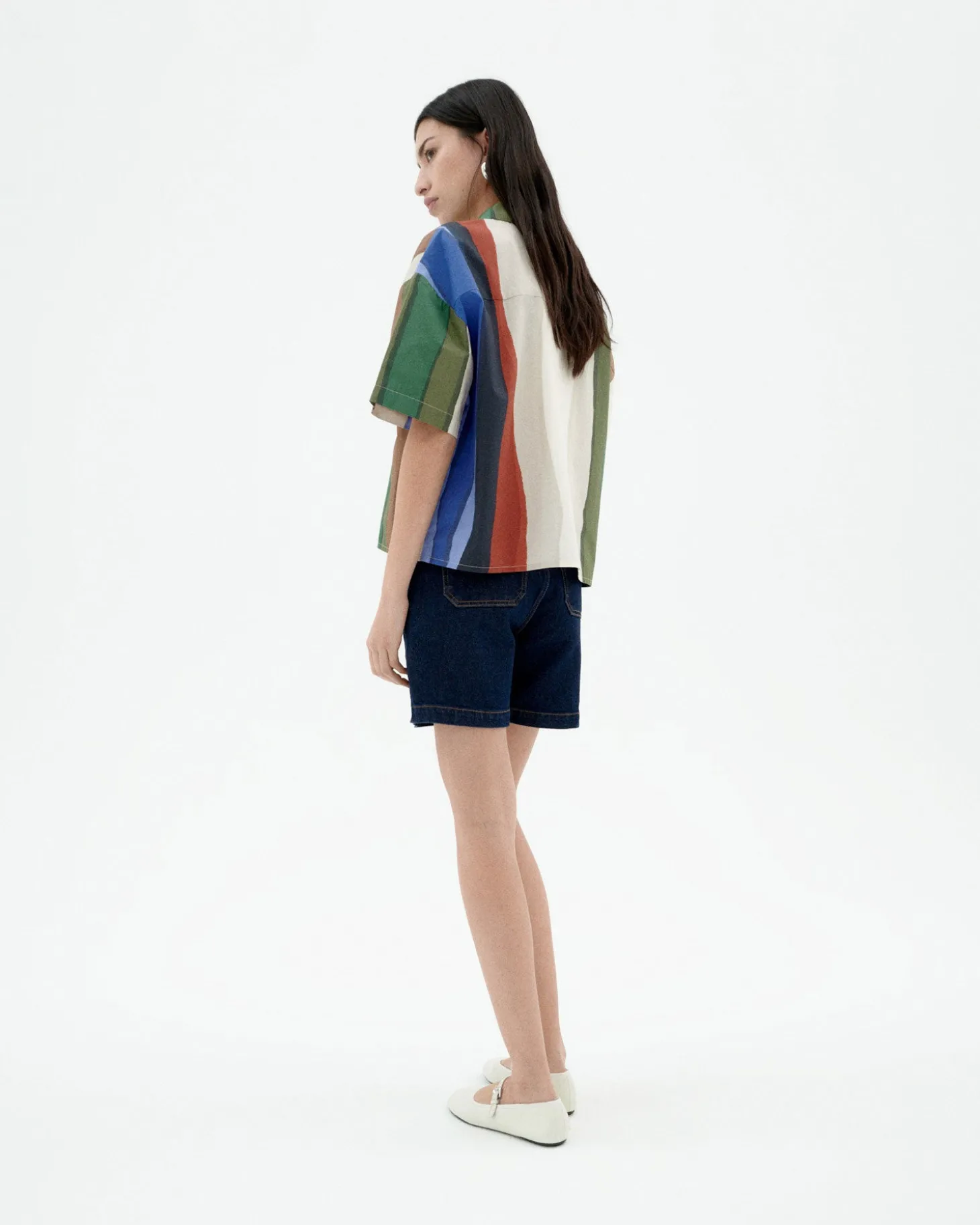 Blouse poplin à rayures river Anna