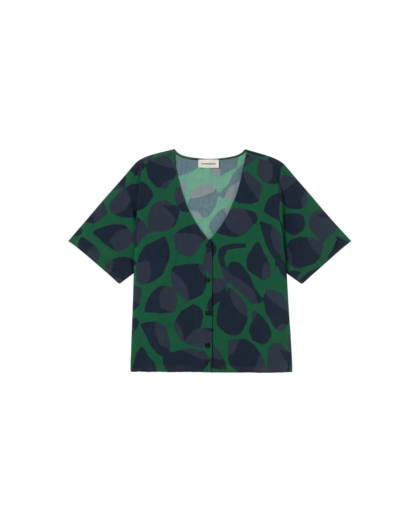 Blouse verte Ecovero leaf Libelula