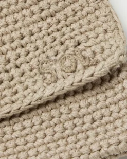 Mini sac écru crocheté à la main