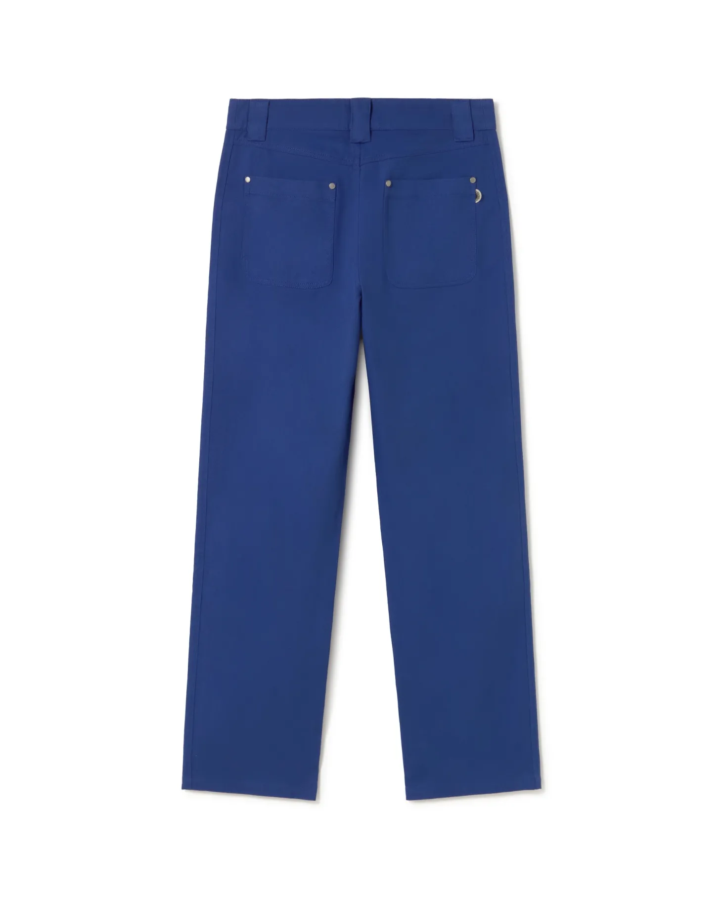 Pantalon bleu droit Perle