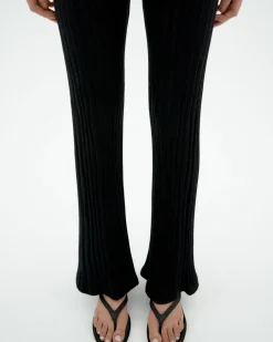 Pantalon comfy en maille noir Ecovero Naia