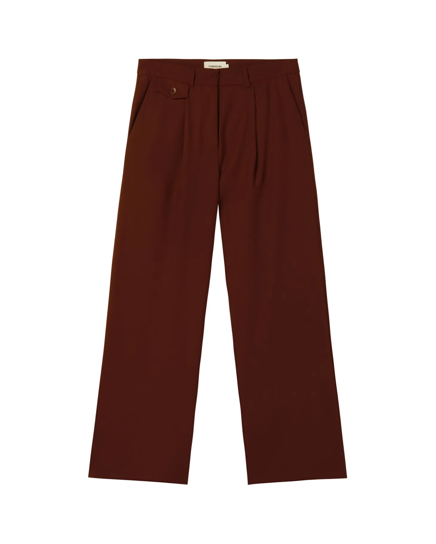 Pantalon marron wide leg low rise Pat