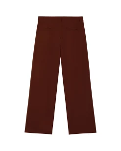 Pantalon marron wide leg low rise Pat