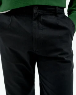 Pantalon noir à plis décontractée Moero