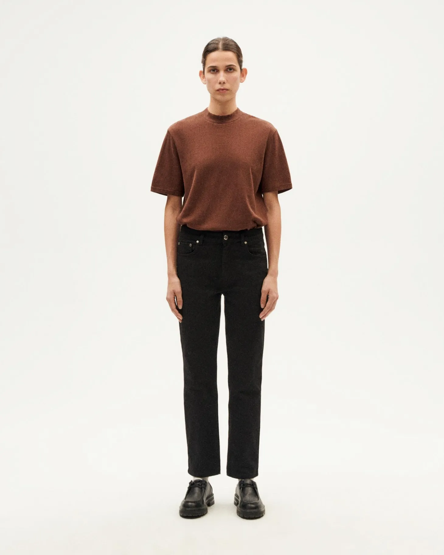 Pantalon noir droit Nele
