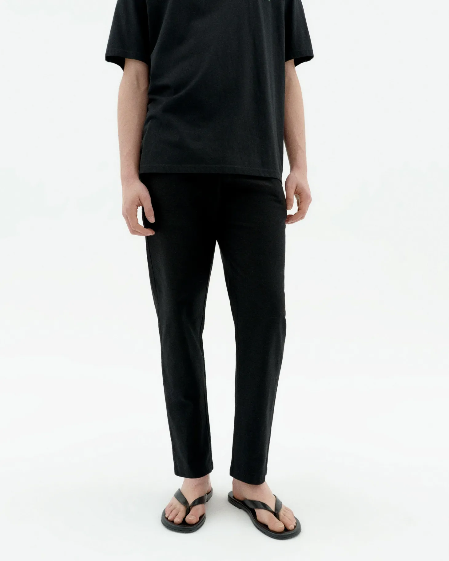 Pantalon noir droit Travel Light