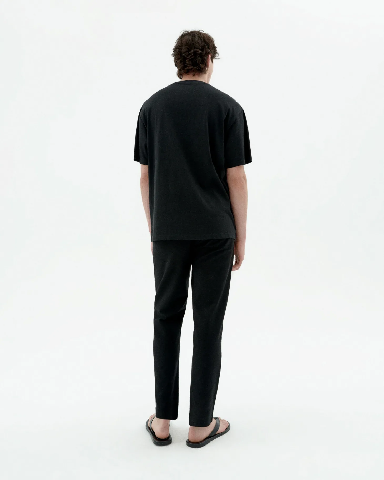 Pantalon noir droit Travel Light