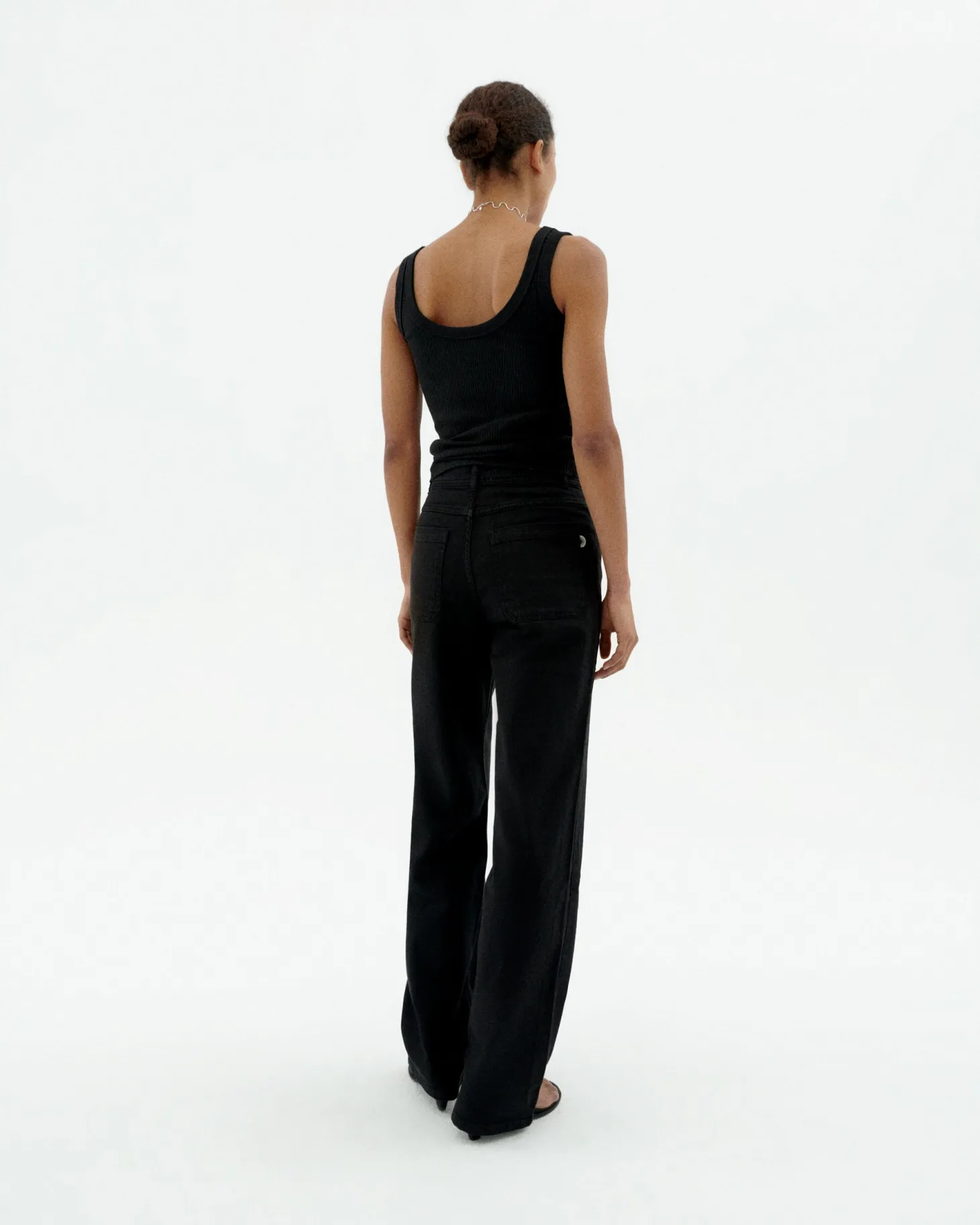 Pantalon noir taille haute Theresa