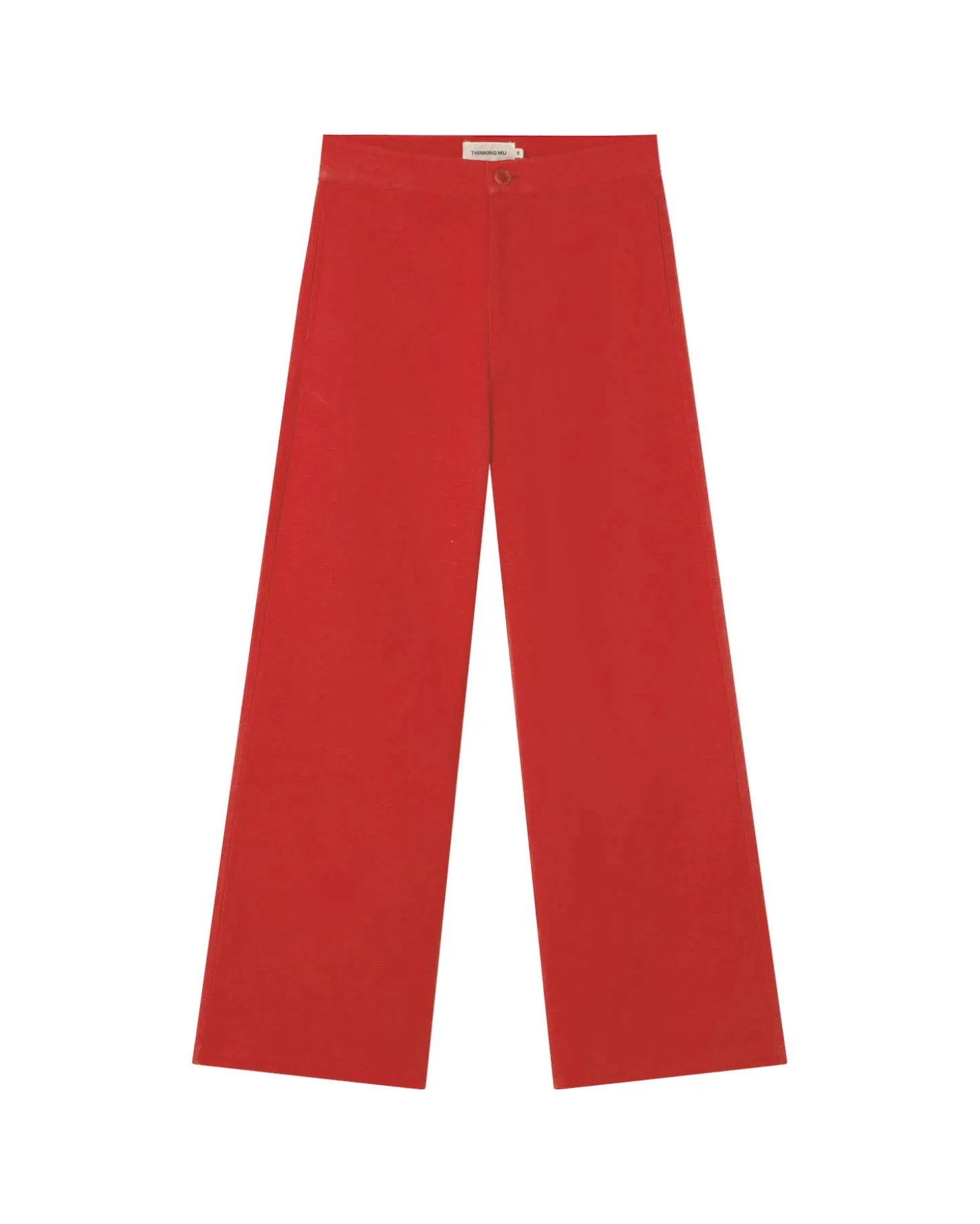 Pantalon rouge taille haute Karina