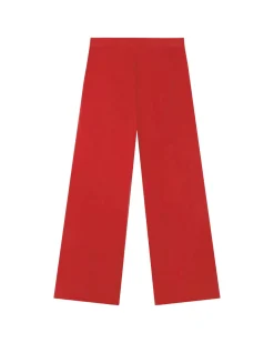 Pantalon rouge taille haute Karina