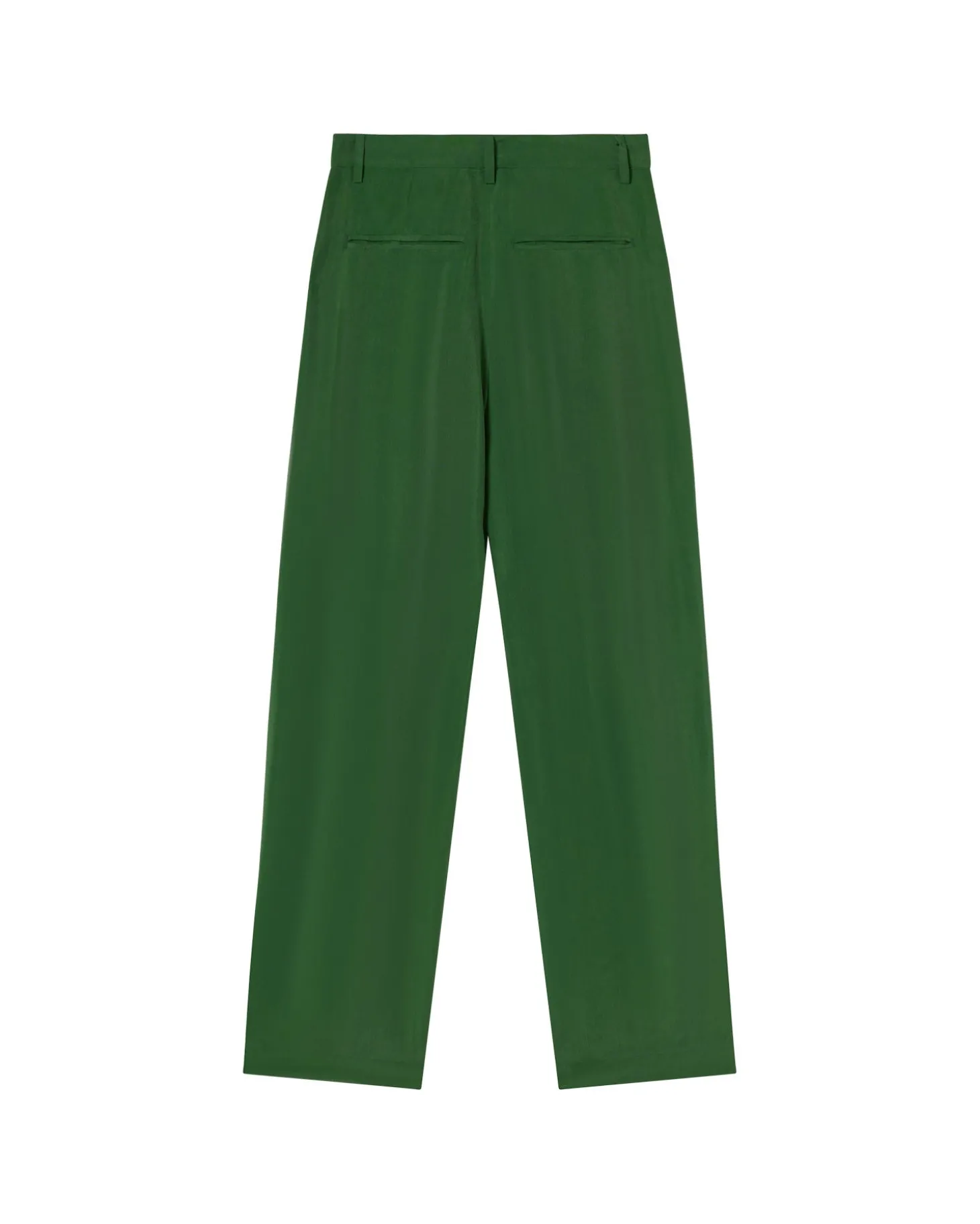 Pantalon vert à plis décontractée Cupro Cirila