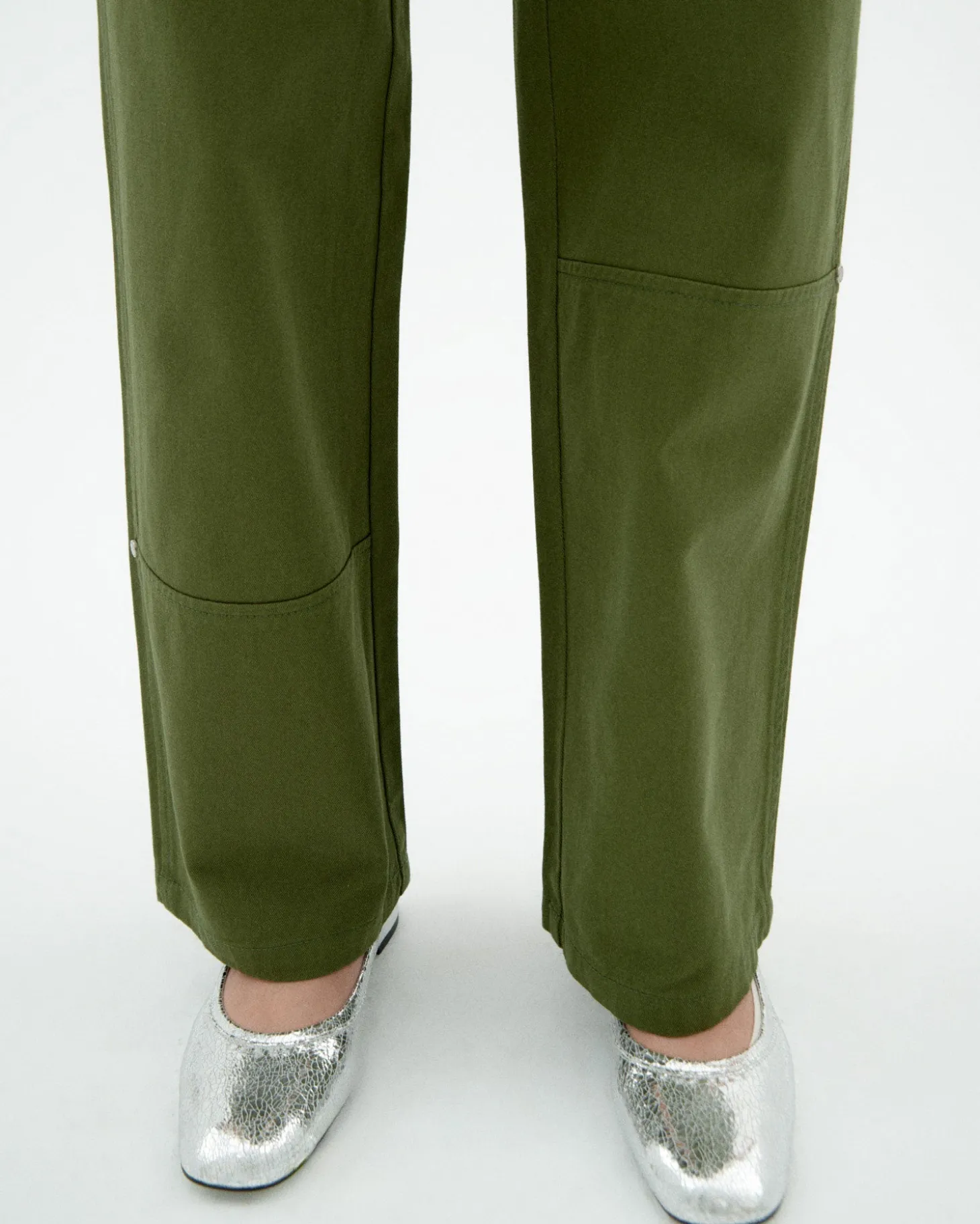 Pantalon vert droit Perle