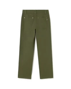 Pantalon vert droit Perle