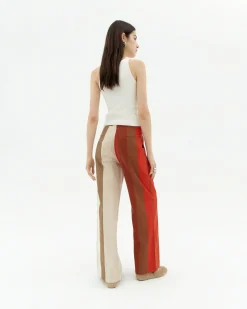 Pantalon wide leg à rayures sandfire Manolita