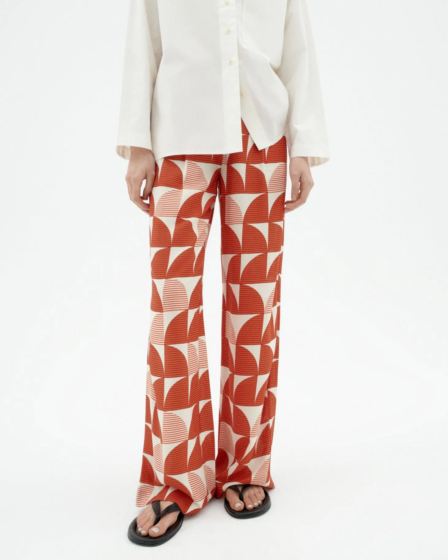 Pantalon wide leg estampé Ecovero shurberry Manolita