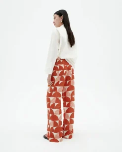 Pantalon wide leg estampé Ecovero shurberry Manolita