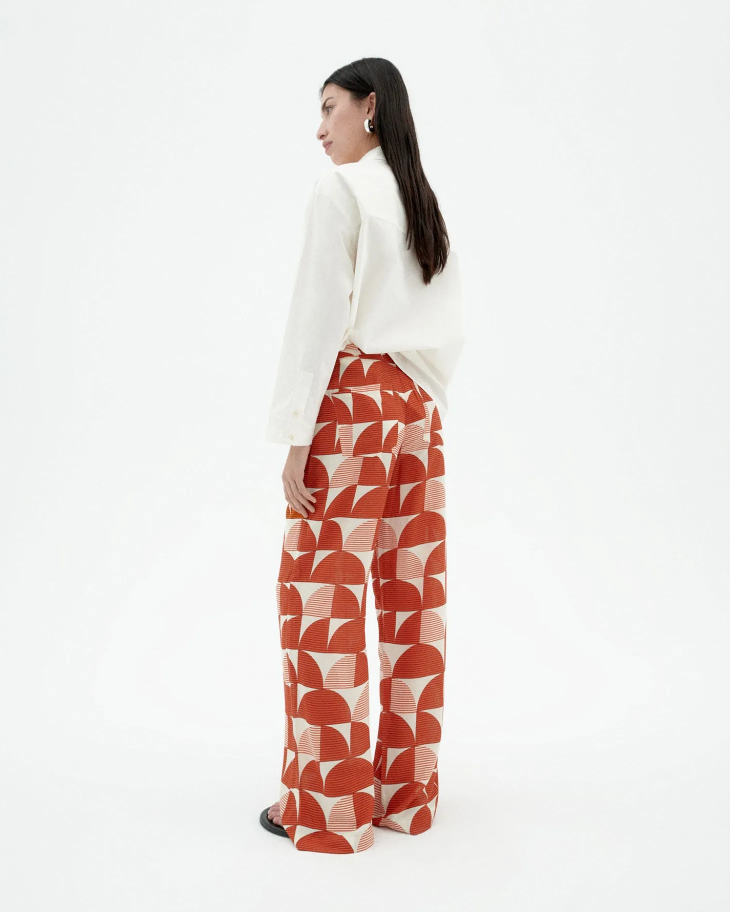 Pantalon wide leg estampé Ecovero shurberry Manolita