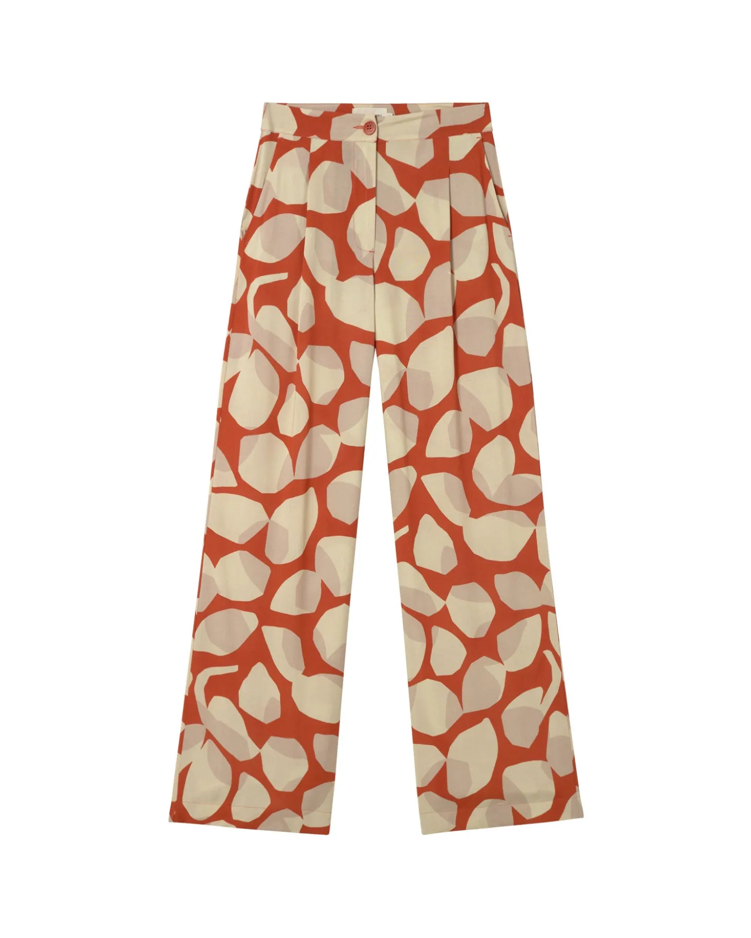 Pantalon wide leg estampé Ecovero leaf Manolita