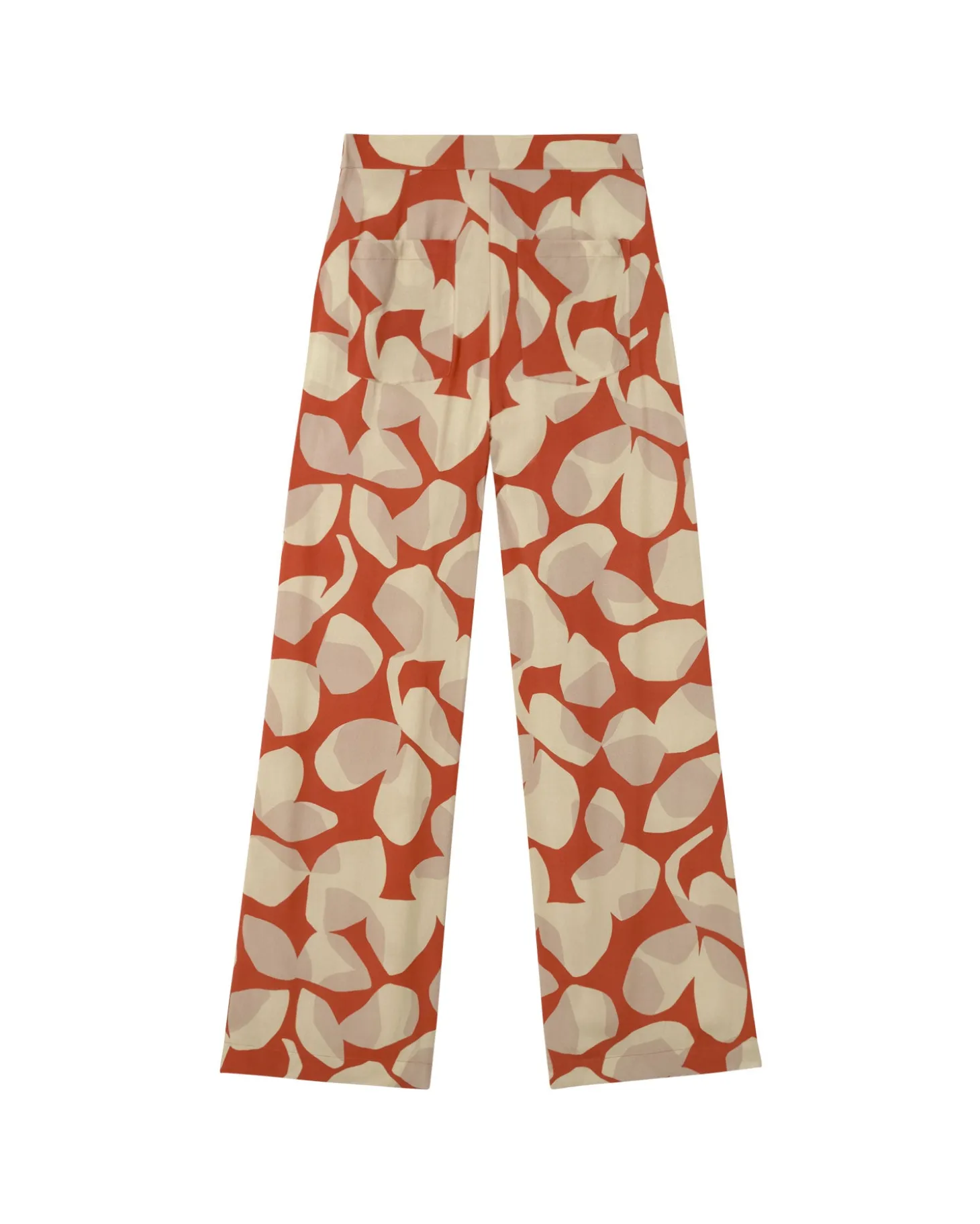 Pantalon wide leg estampé Ecovero leaf Manolita