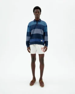 Polo bleu à rayures Bob
