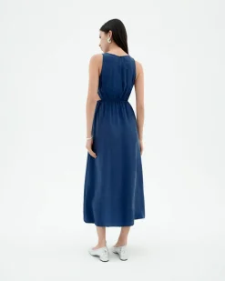 Robe cut out Cupro Kin