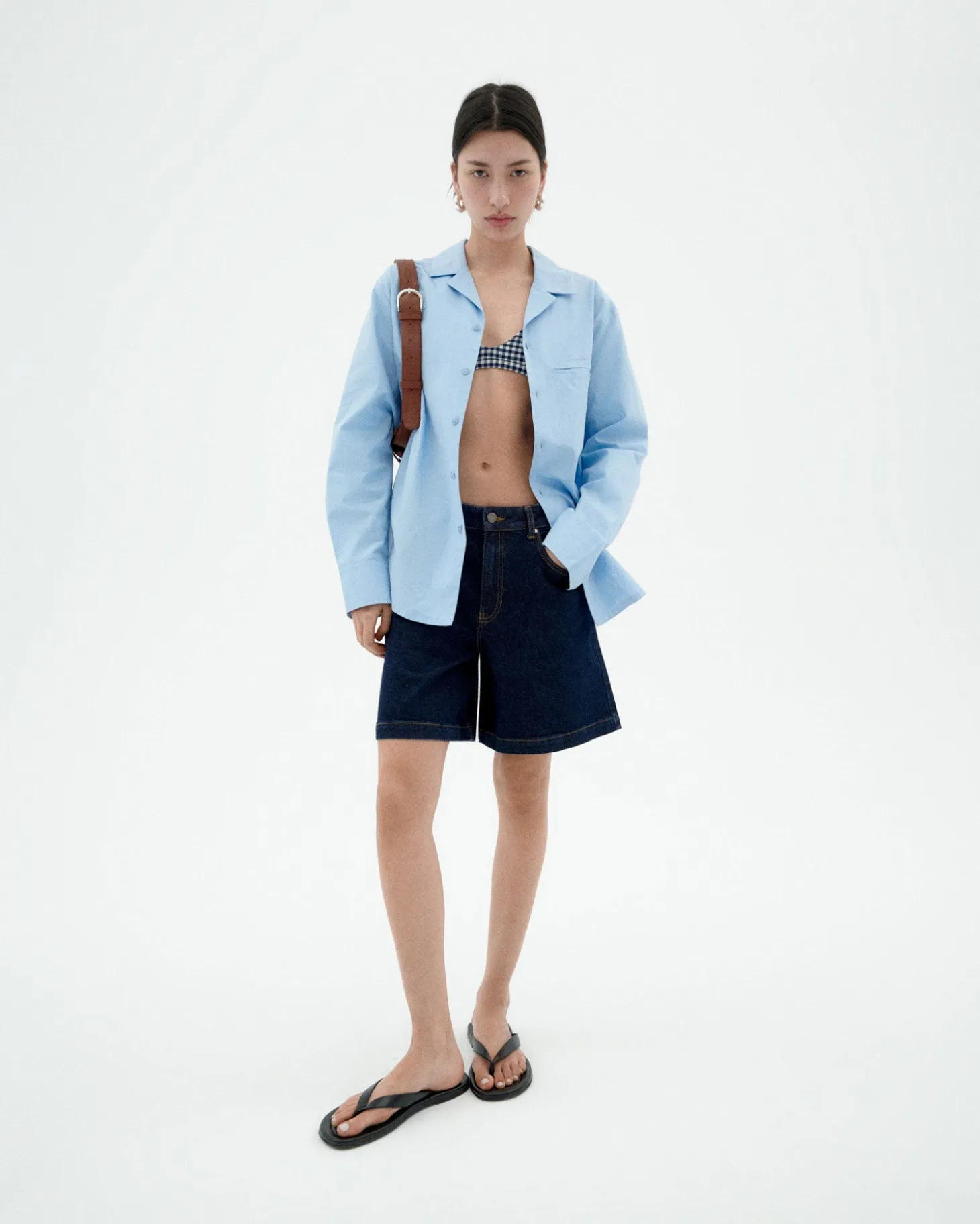 Short relaxed denim Luisa