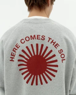Sweat Pepe soleil rouge au dos