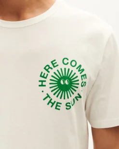 T-shirt blanc soleil joyeux
