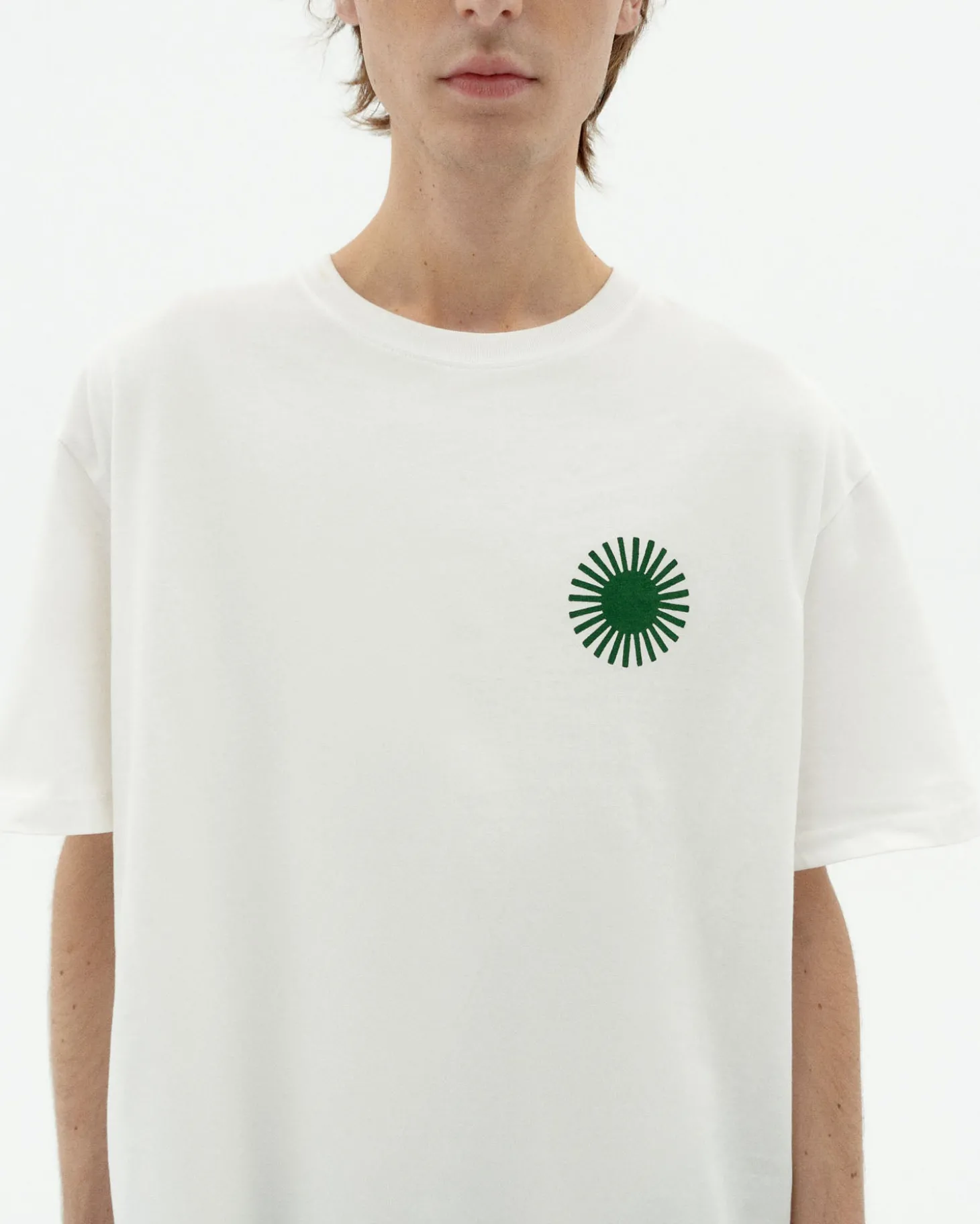 T-shirt blanche Aaron sol type à dos