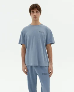 T-shirt indigo unisex teinture naturelle