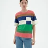 T-shirt multicolore à rayures Lucia