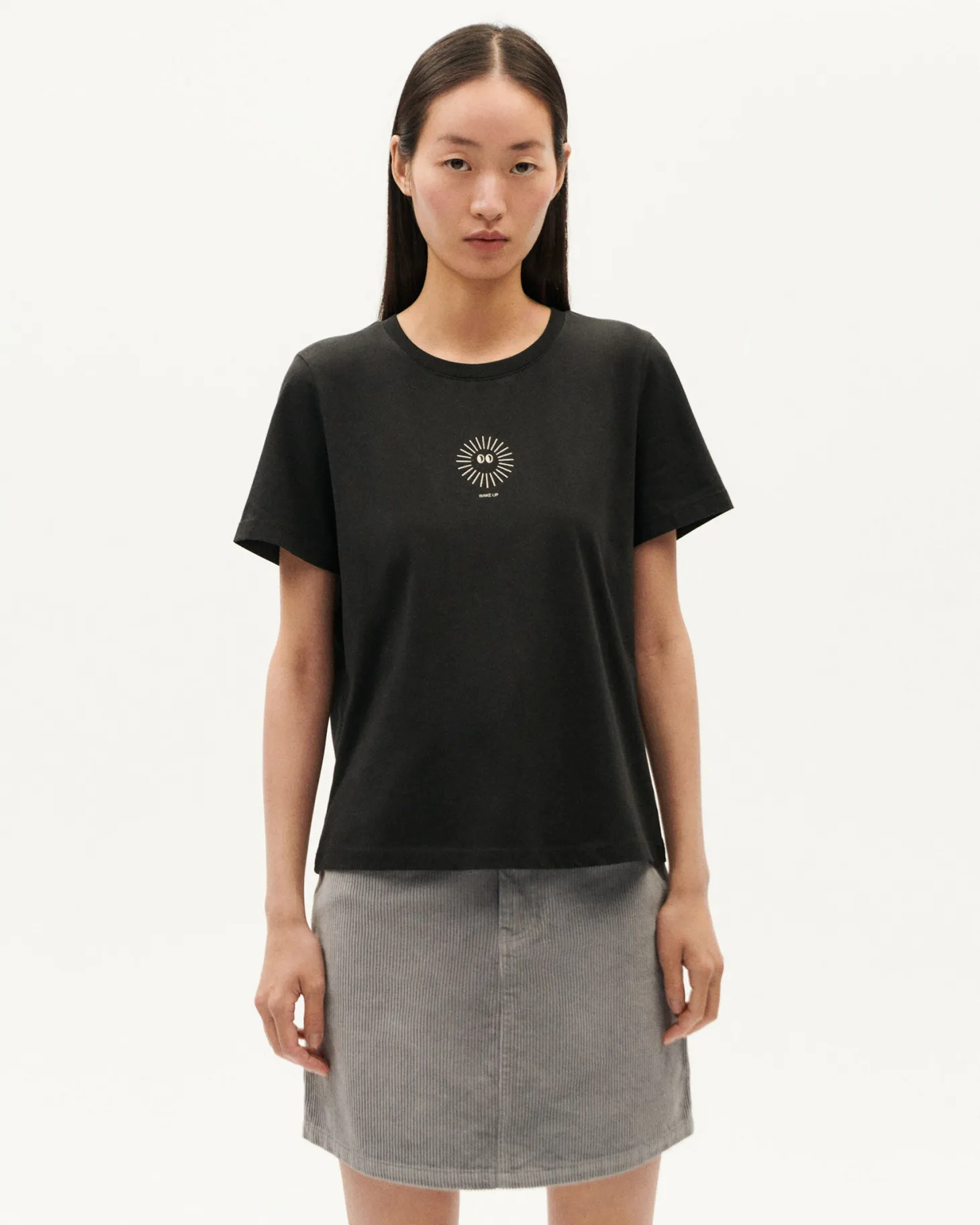 T-shirt noir soleil Ida