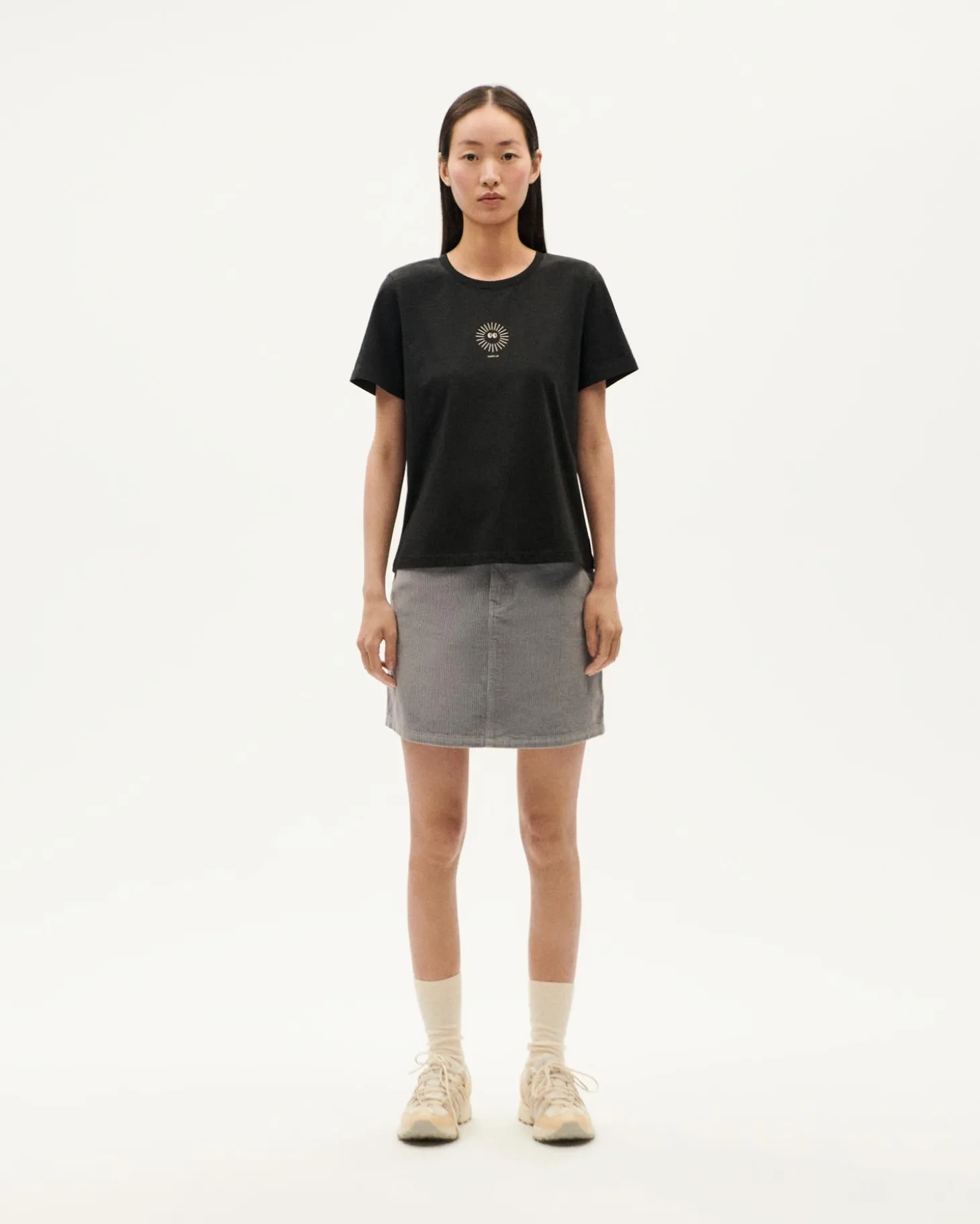 T-shirt noir soleil Ida
