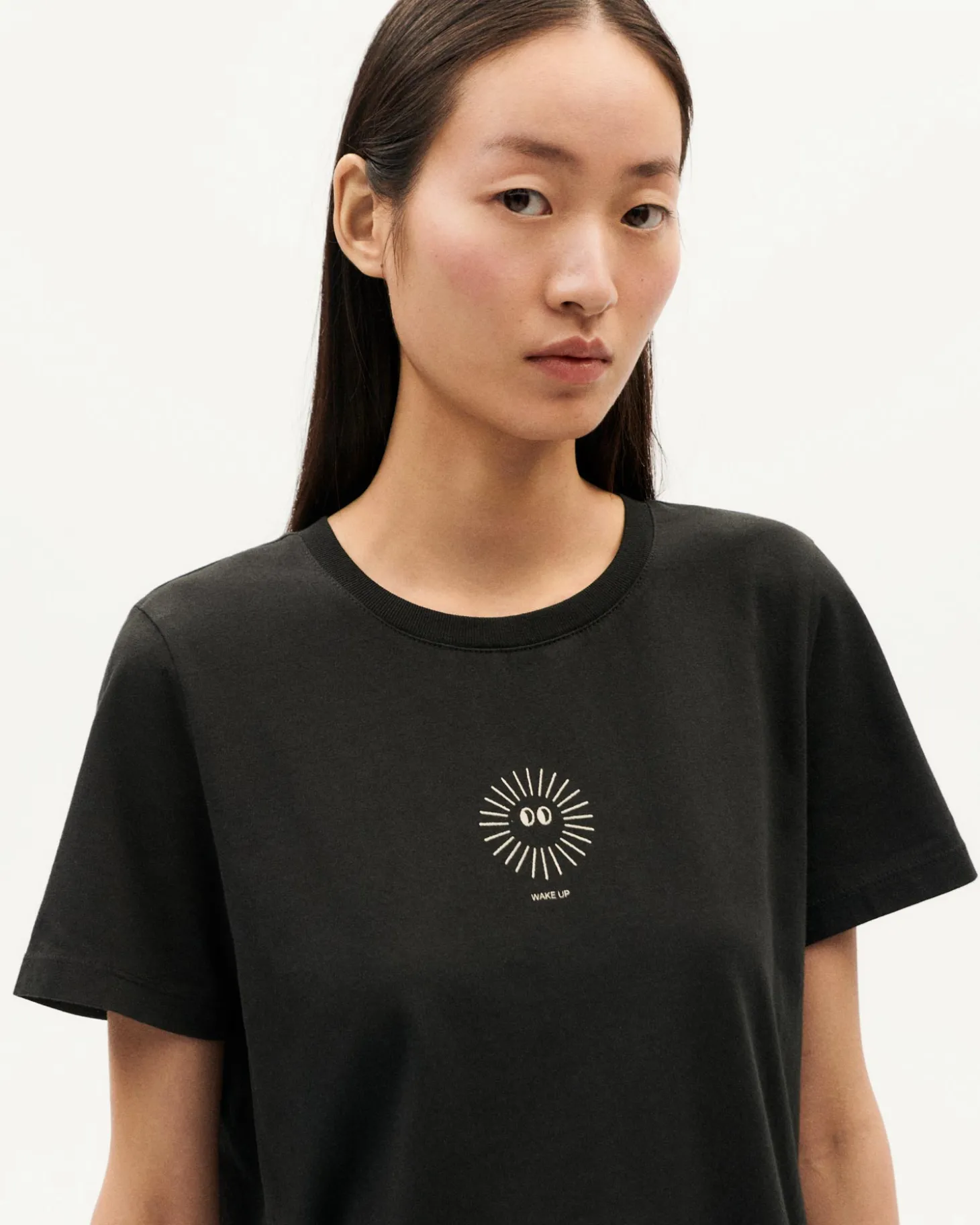 T-shirt noir soleil Ida