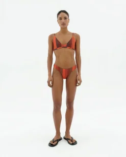 Bas de bikini à rayures firesand Sicilia