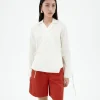 Blouse blanche croisée Lenie