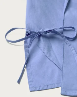 Blouse bleue croisé Lenie
