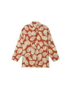 Blouse orange Ecovero leaf Ava