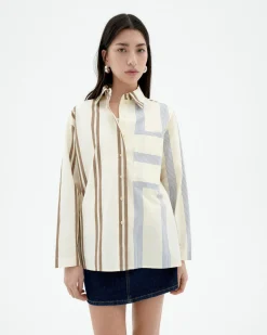 Blouse poplin à rayures Marcelle