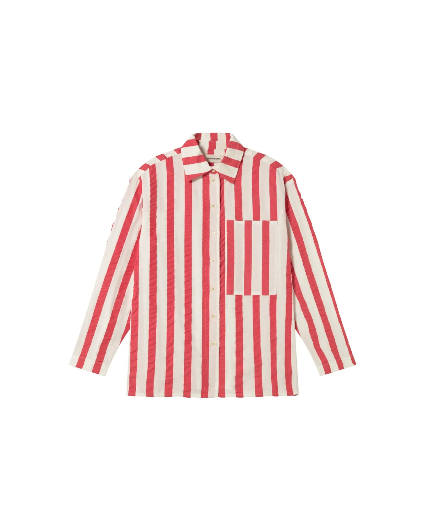 Blouse seersucker à rayures Marcelle