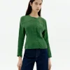 Blouse verte Cupro Briana