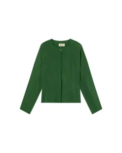 Blouse verte Cupro Briana