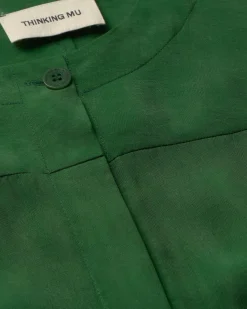 Blouse verte Cupro Briana