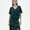 Blouse verte Ecovero leaf Libelula