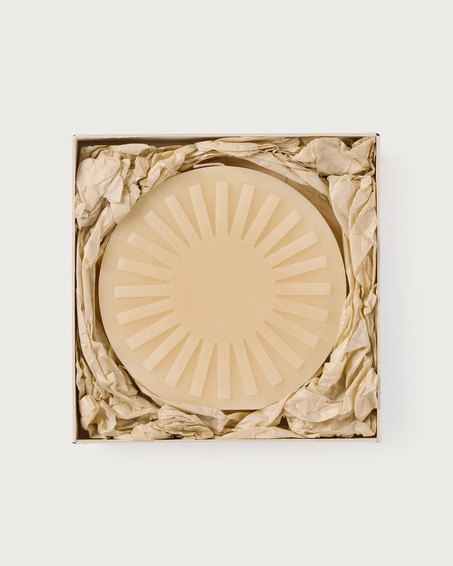 Bougie beige Sol