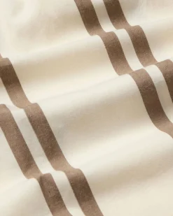 Boxers poplin à rayures marron