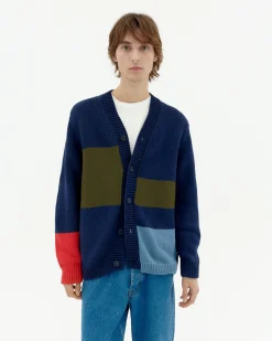 Cardigan multicolore en maille Nico